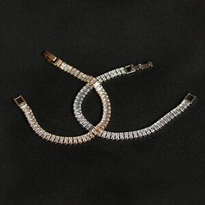 Watch Style Fully-inlaid Zircon Bracelet